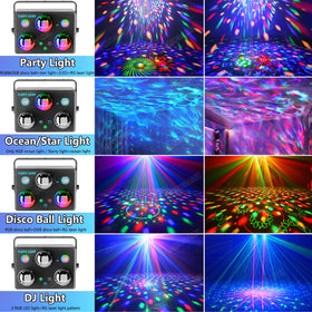 Amosamz Ocean light effect creates calming waves of color for cinematic room ambience.