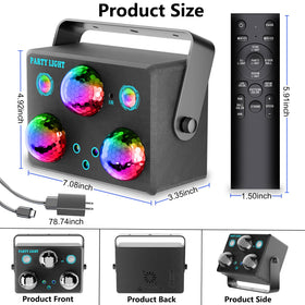 Amosamz Red-green laser adds sharp beams for dynamic party effects.