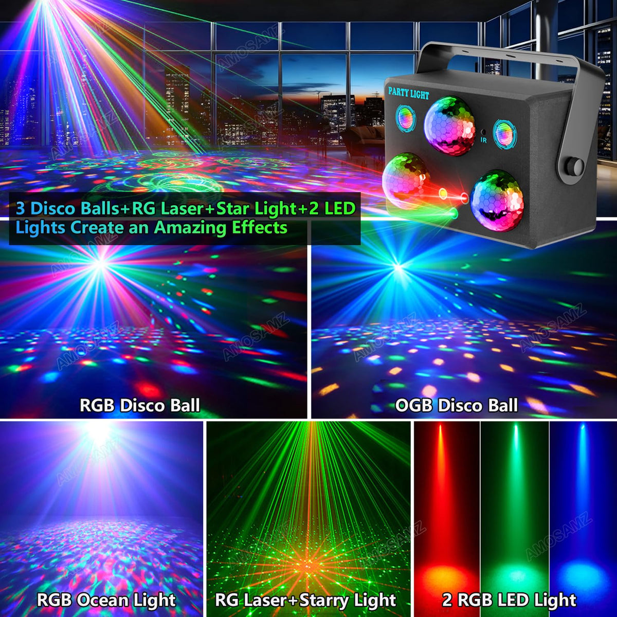 Amosamz Star projector adds twinkling dots to transform walls into a dreamy night sky.