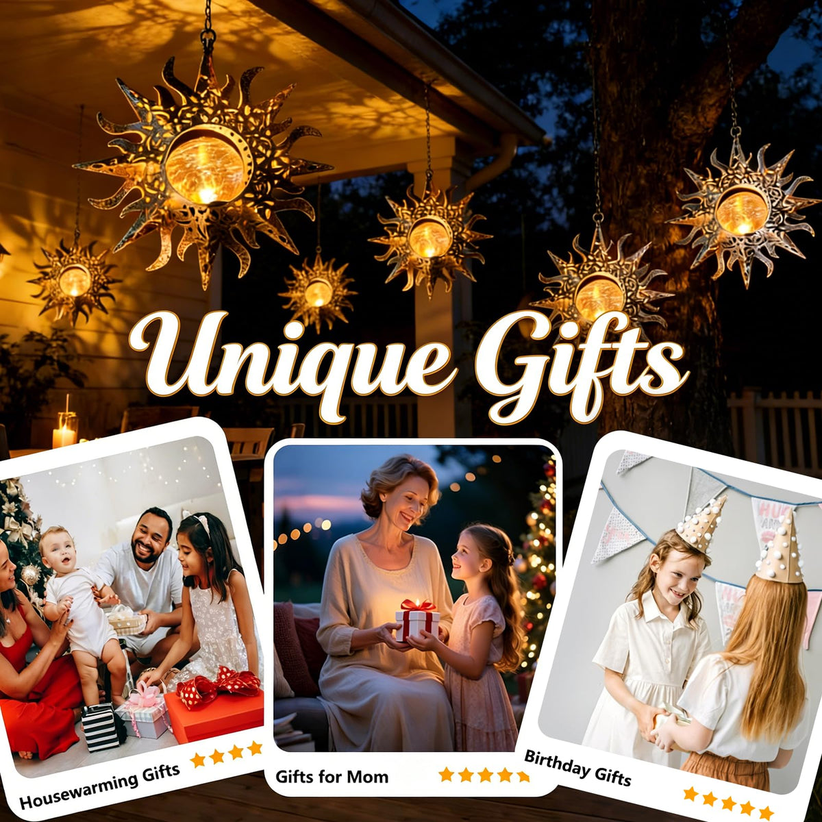 Amugmilk courtyard decor lantern resists moisture and corrosion for seasonal display.