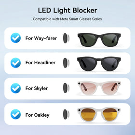 AMVR LED blocking sticker fits the original glasses case and charging without removal.