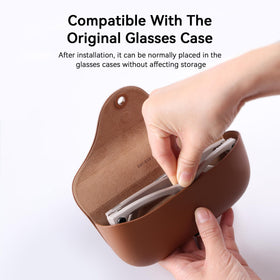 AMVR restickable privacy sticker enables flexible placement on glasses while preserving function.