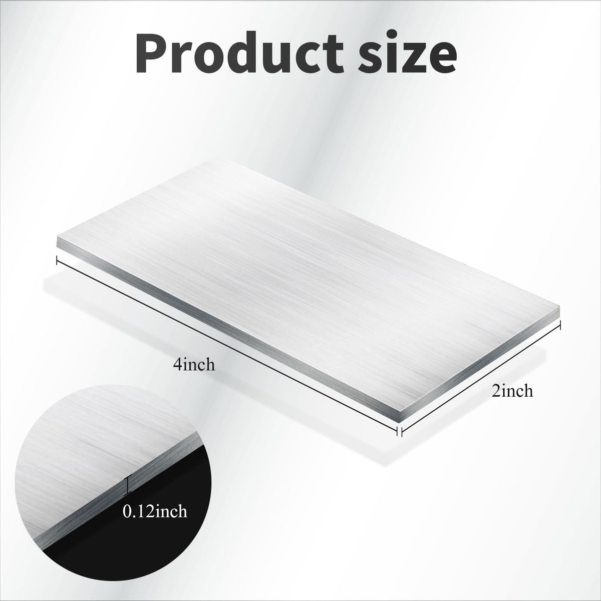 Amyhill 2x4 inch aluminum plate ideal for TIG and MIG welding practice.