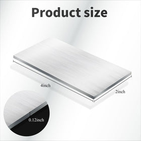 Amyhill 2x4 inch aluminum plate ideal for TIG and MIG welding practice.