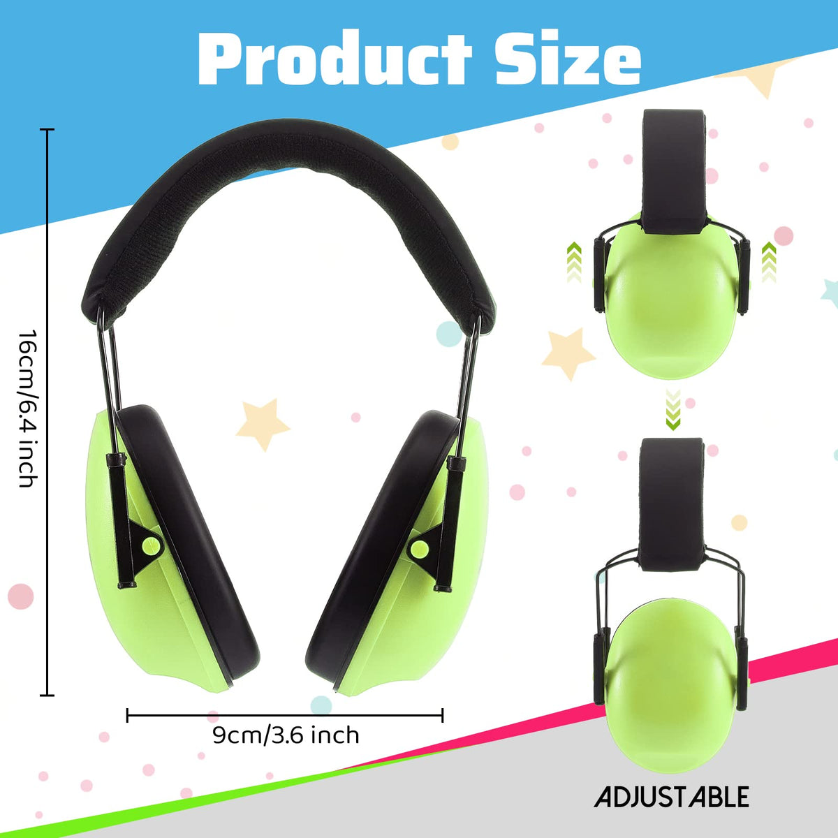 Amylove adjustable soft ear cushions provide a comfy fit