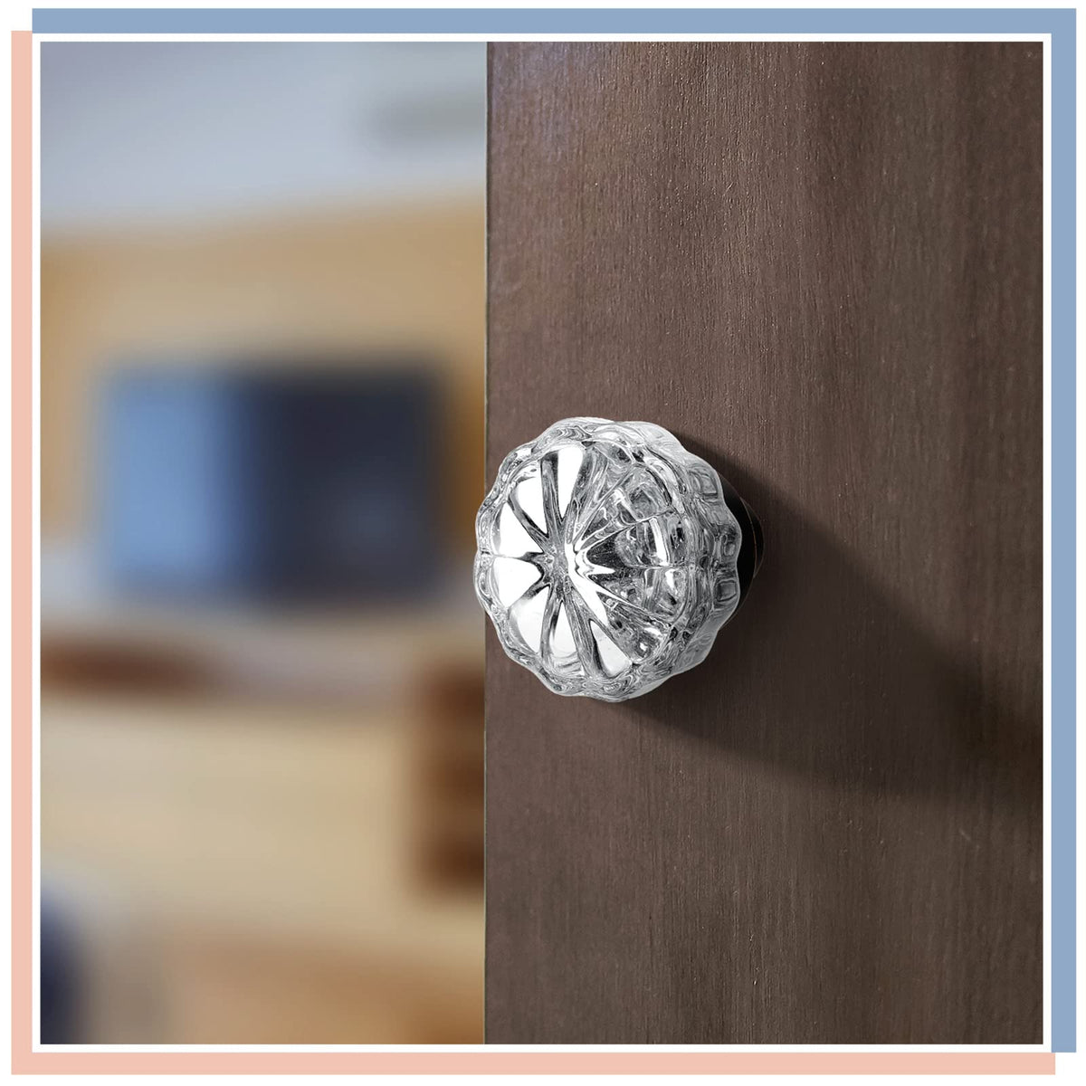 Amylove crystal glass knob bronze components and packaging