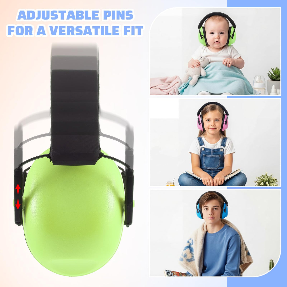 Amylove bulk 12-pcs earmuffs ideal for classrooms and groups