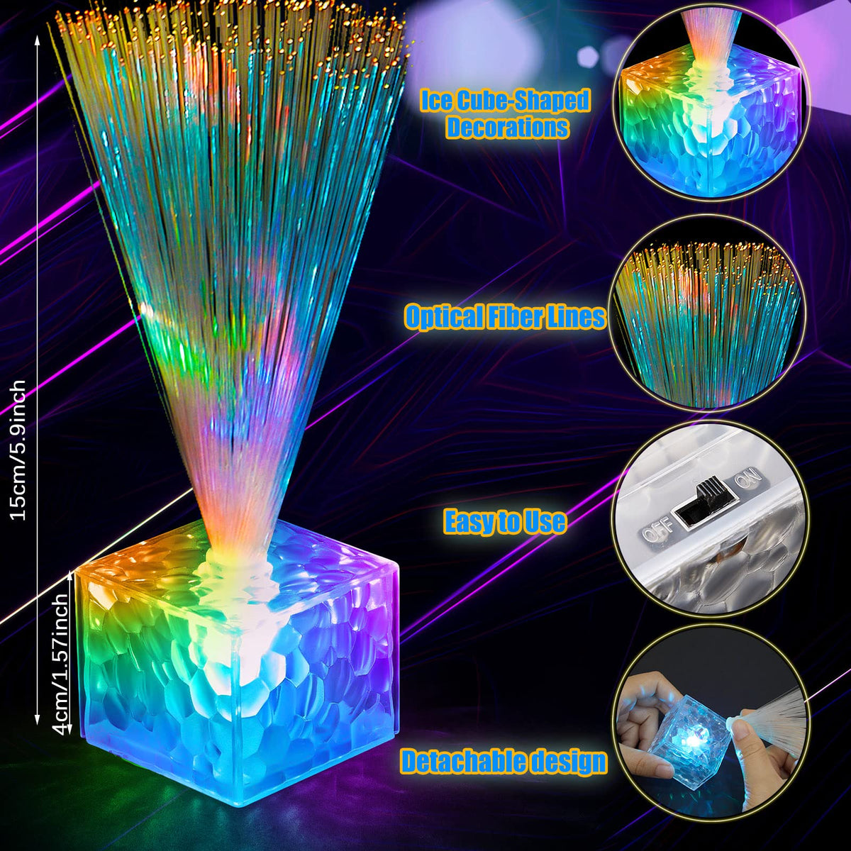 Amylove color-changing LED centerpiece creates dynamic table glow for parties