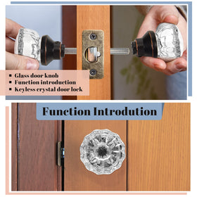 Amylove crystal ball knob bronze detail highlights antique-style hardware