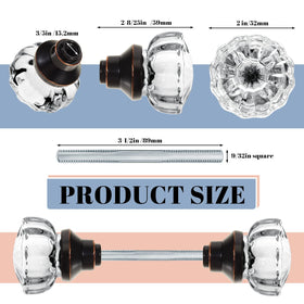Amylove bronze antique glass door hardware ready for installation