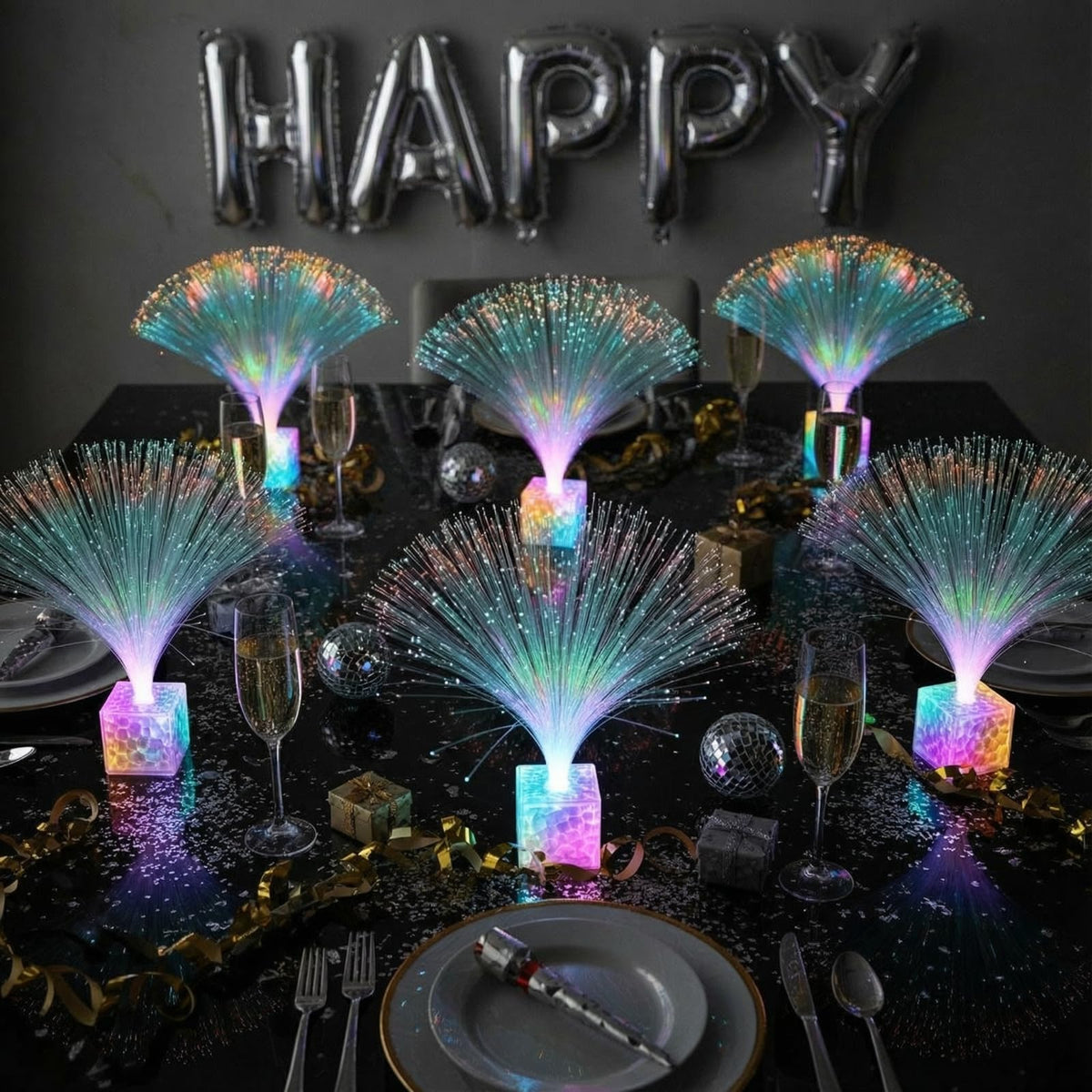 Amylove wedding decor centerpiece delivers festive glow on tables