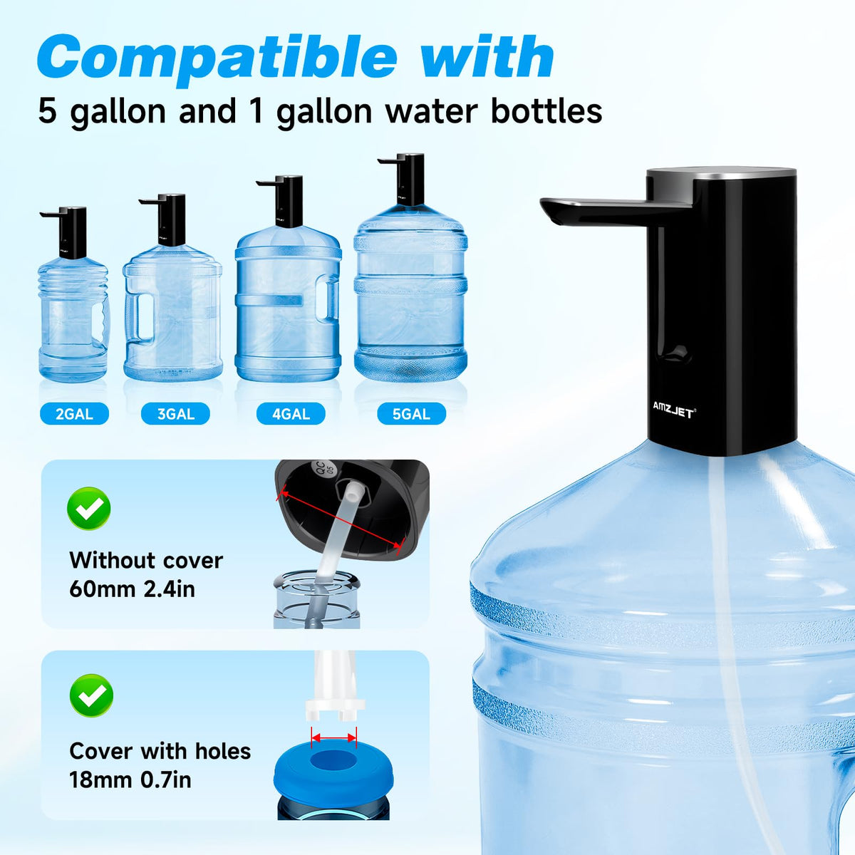 Amz Jet rechargeable battery powers long-lasting use without frequent charging