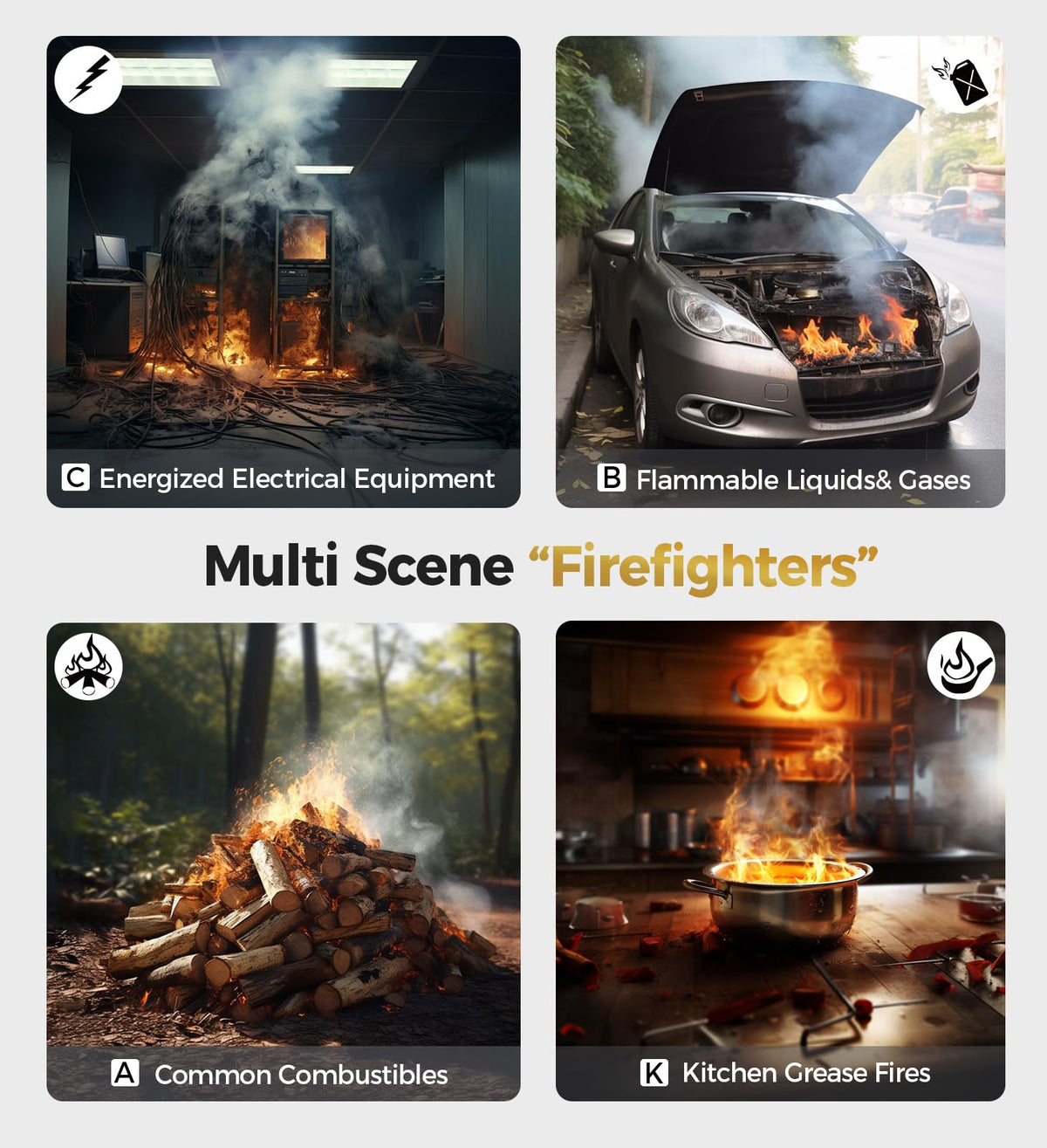 AmzBoom 3-pack on car console for on-the-go protection and readiness