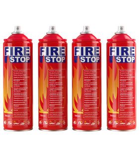 AmzBoom fire extinguisher 4-pack with mount brackets for easy home safety.