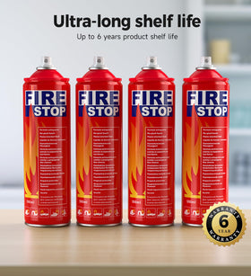 AmzBoom BBQ safety extinguisher for outdoor cooking areas.