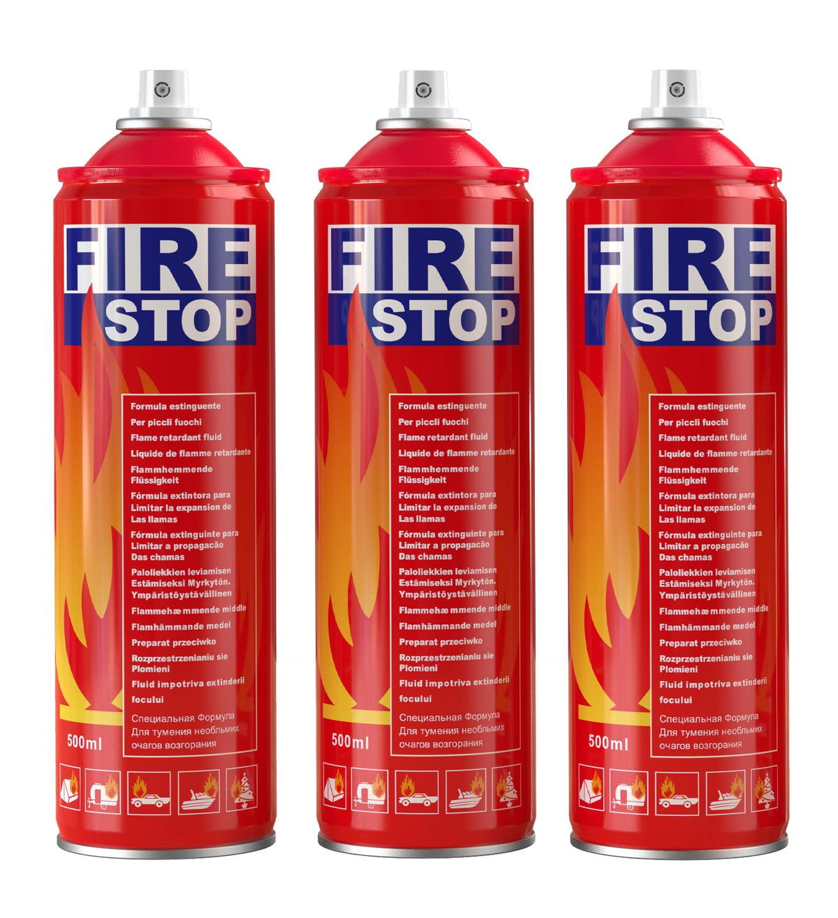 AmzBoom fire extinguisher compact size for quick home readiness.