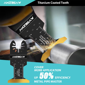 AMZBSAW japanese-tooth blade 1-3/8in reduces jamming.