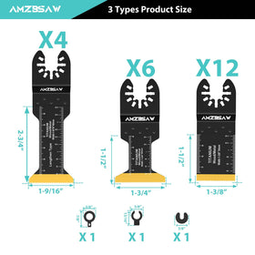 AMZBSAW blades designed for metal cutting in various home projects