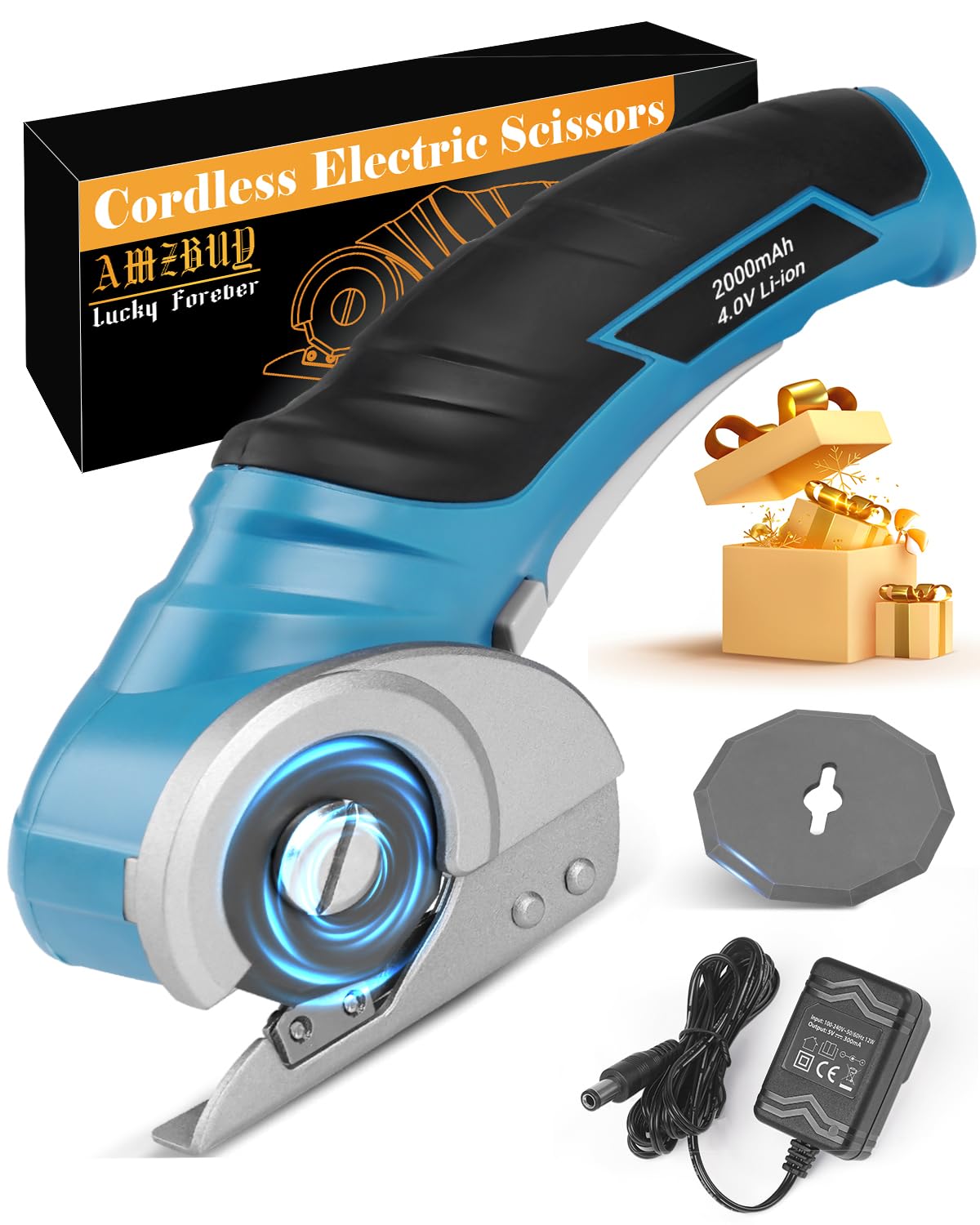 AMZBUY Cardboard Cutter in hand delivering smooth cuts for efficient packing and recycling.