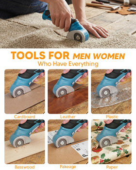 AMZBUY safety lock keeps blades secured when not in use for safer storage.