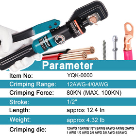 AMZCNC hydraulic tool provides safe, controlled pressure for high-current work.