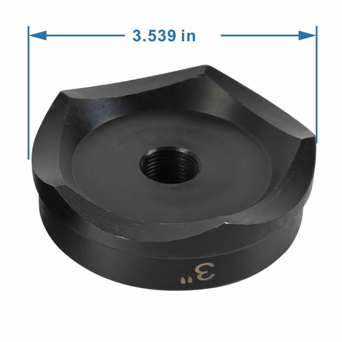 AMZCNC conduit punch in use on fiberglass or plastic panels