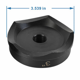 AMZCNC conduit punch in use on fiberglass or plastic panels