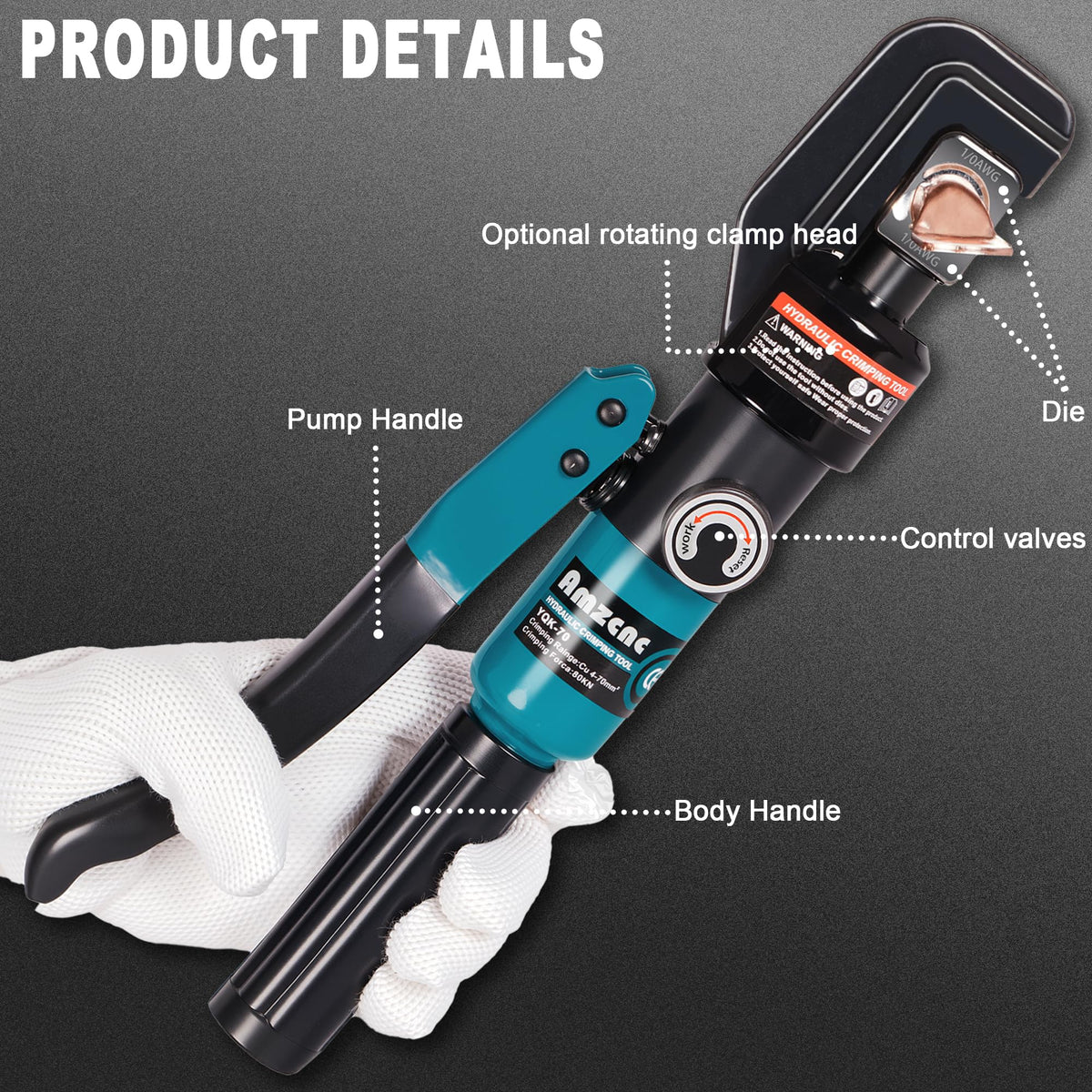 AMZCNC tool line supports electrical, marine, and automotive power connections.