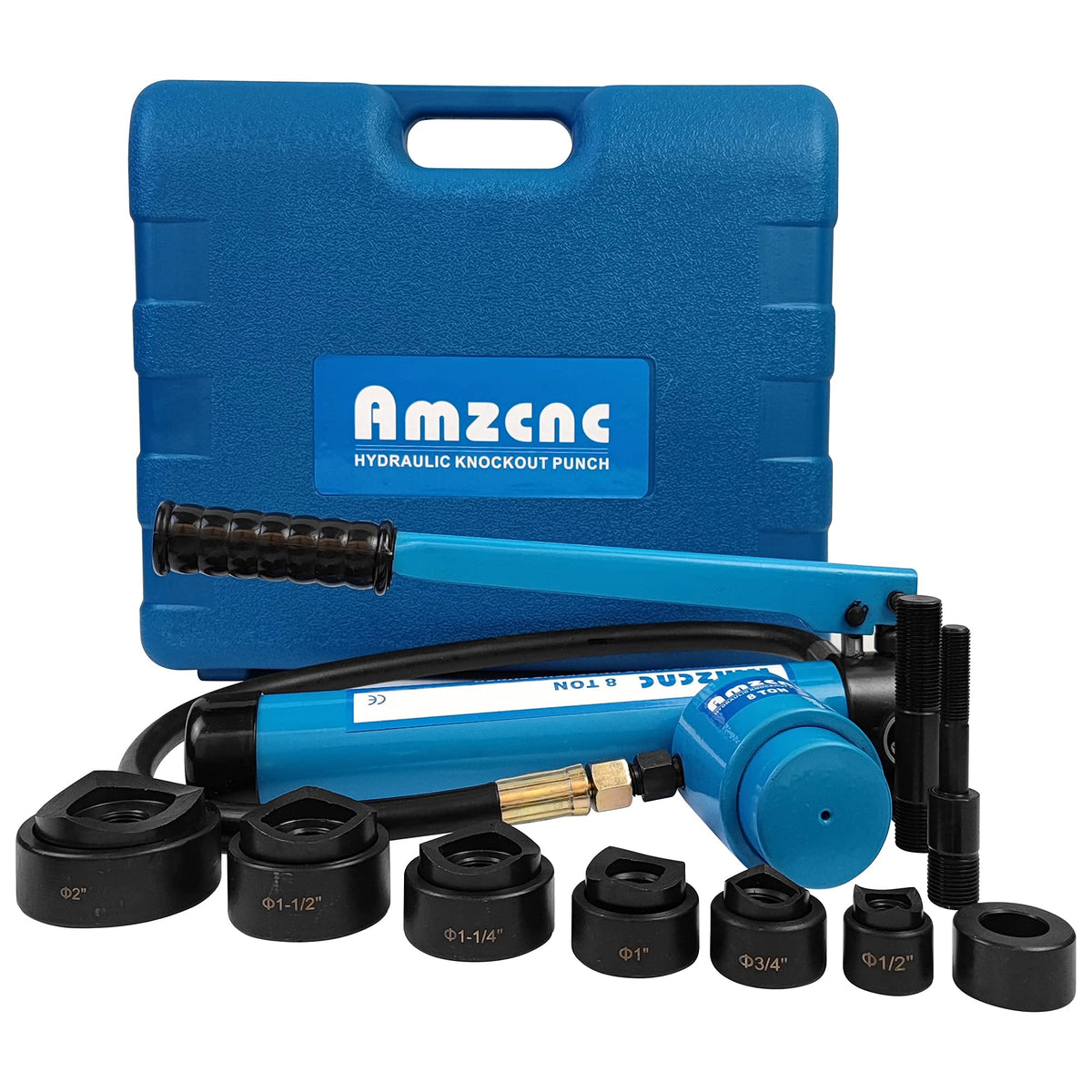 AMZCNC ergonomic long handle supports controlled force and reduced fatigue.