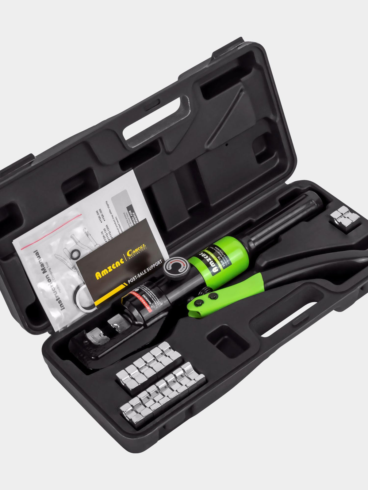 AMZCNC wire rope crimping with one-eighth inch rope application
