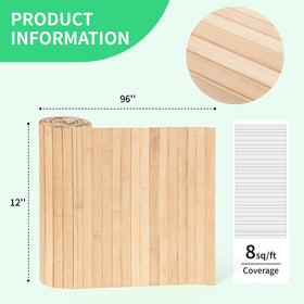 AMZDEPOT bamboo wall panel curved installation demonstrates adaptability on irregular surfaces