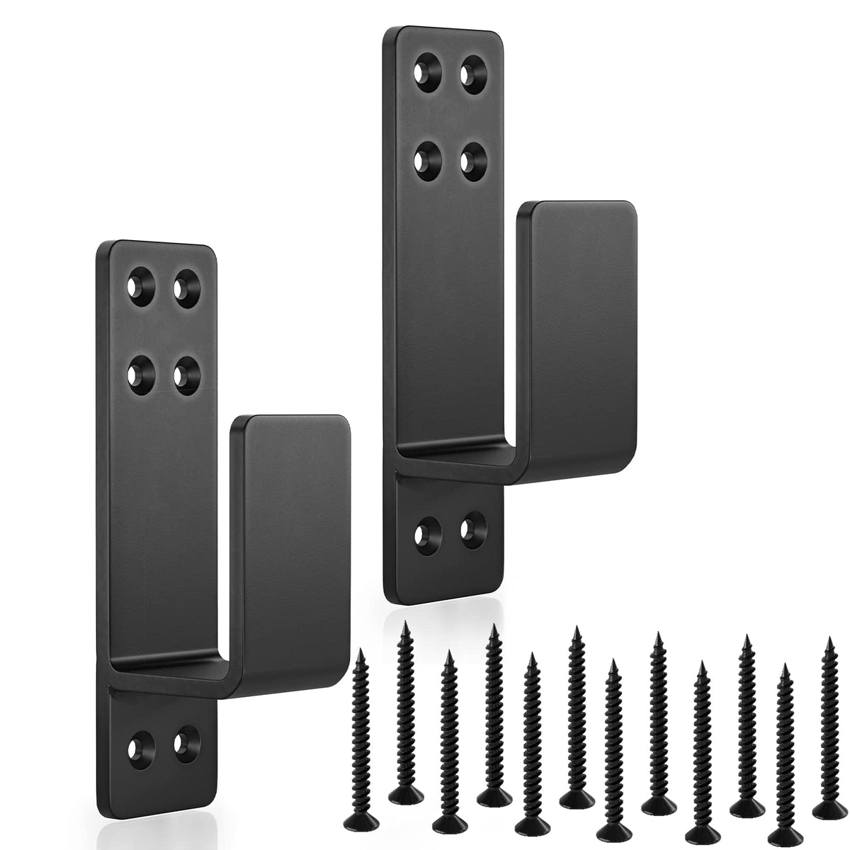 AMZFINE door barricade bracket close-up on durable carbon steel