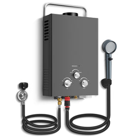 Amzgachfktch outdoor tankless water heater compact - portable camping hot water solution.