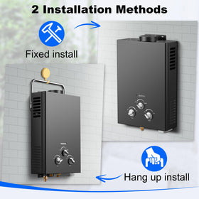 Amzgachfktch packaged accessories with shower head and regulator for setup.
