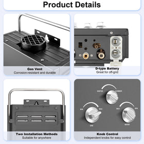 Amzgachfktch 6-in-1 safety protections for reliable outdoor operation.