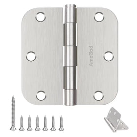AmzGod brushed nickel door hinges in a 42‑pack ready for durable interior doors