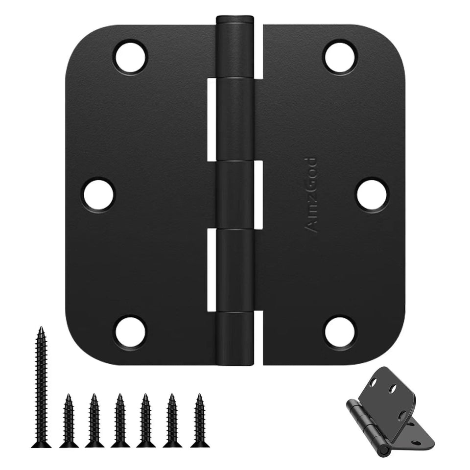 AmzGod matte black 30-pack hinges for quick interior door upgrades.