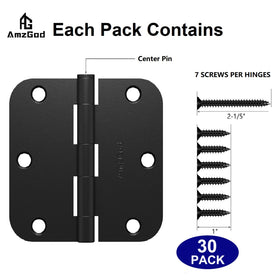 AmzGod hinge highlights 5/8-inch radius corners for smooth operation.
