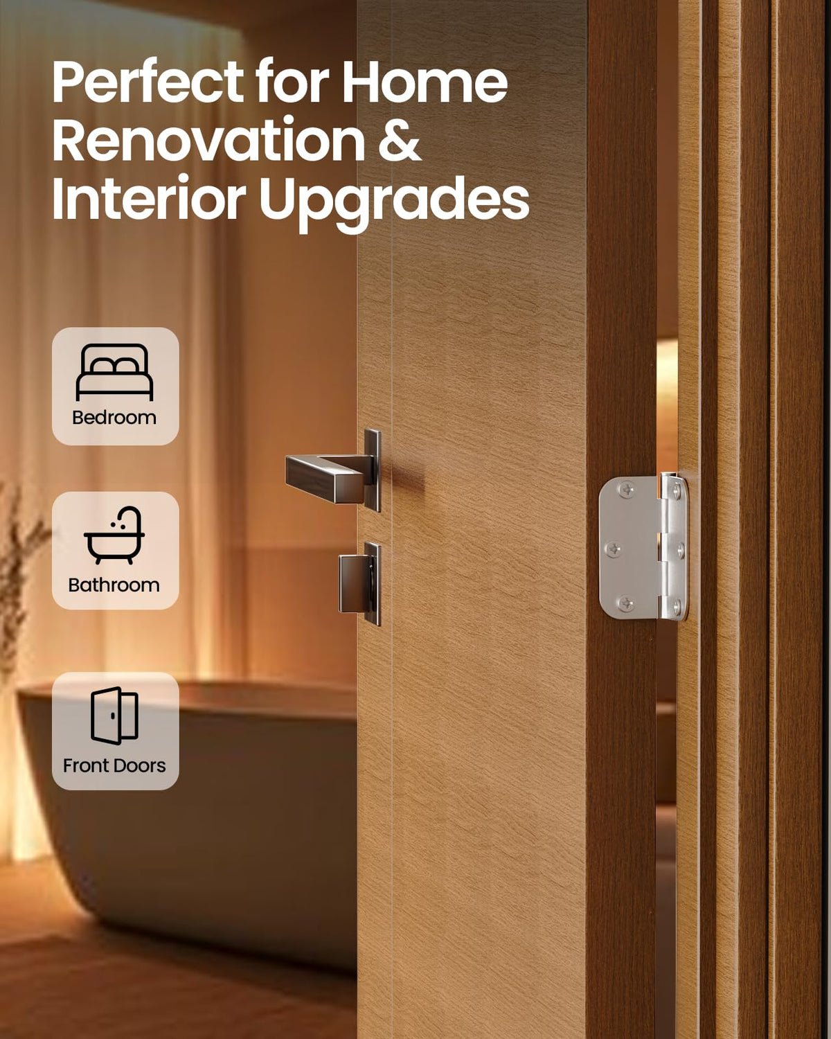 AmzGod hinges with removable pins for quick installation and adjustments