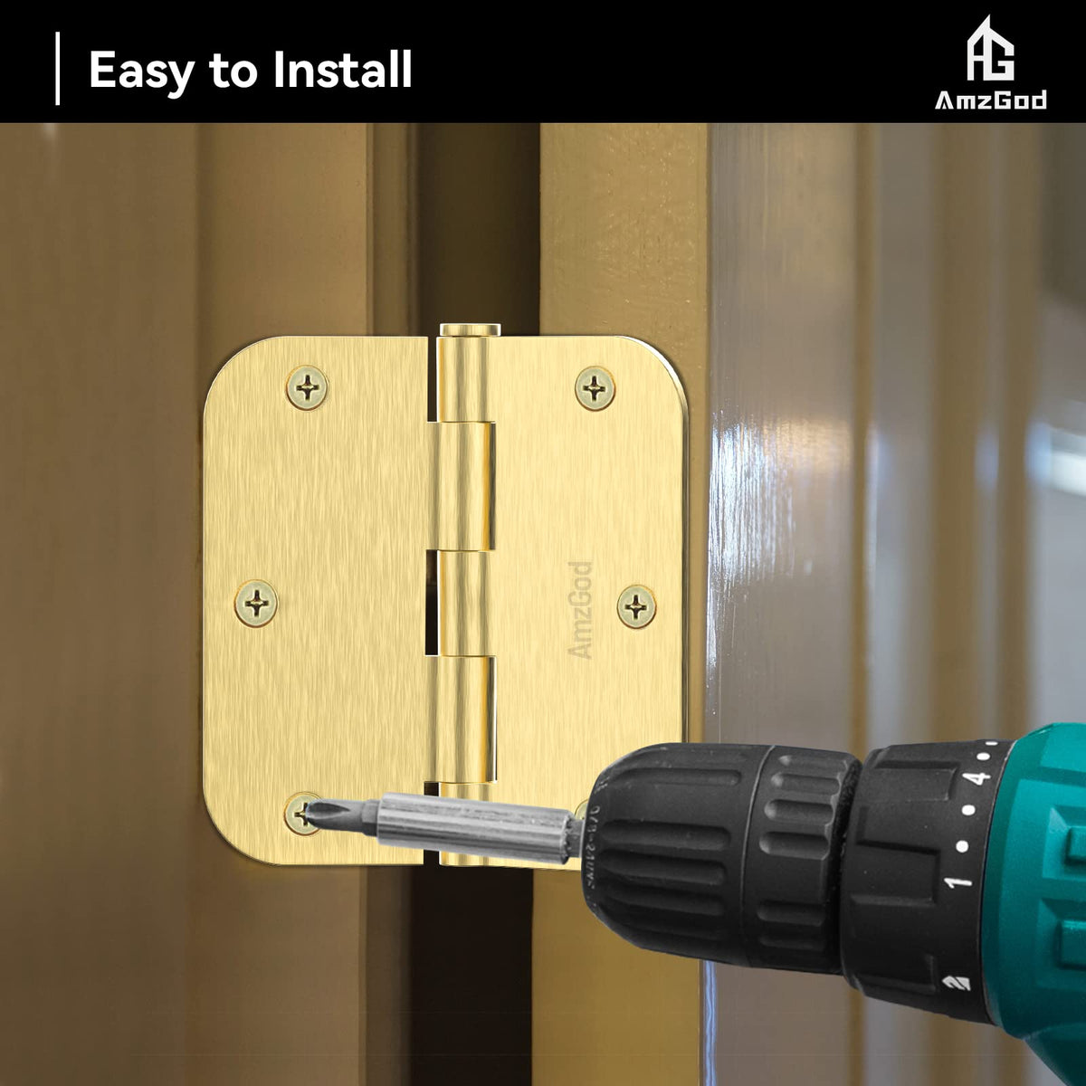 AmzGod versatile hinges suitable for interior and exterior doors and furniture