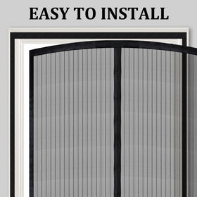 Amzjjle door-fit 38 x 82 in black suits many doorways.