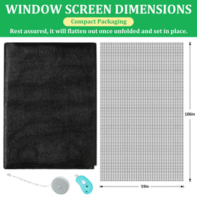 Amzjjle fiberglass mesh for screens offers tear resistance and long-lasting protection.