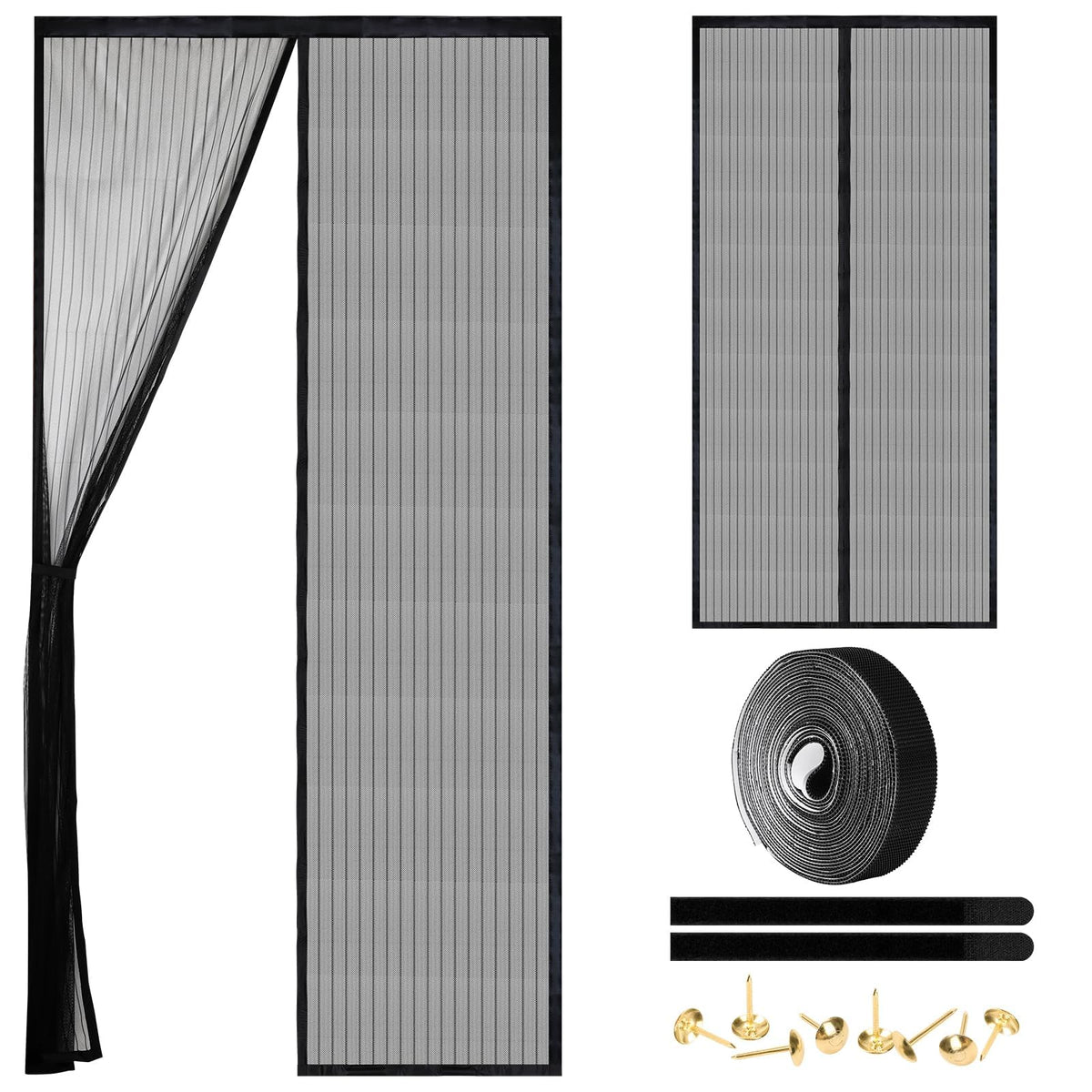 Amzjjle magnetic screen door self-sealing for hands-free entry and bug protection.