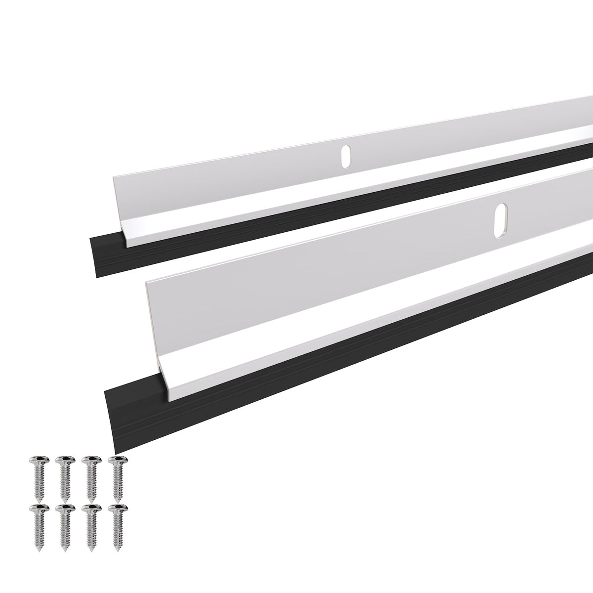 AMZNOVA 37in white door sweep seals the bottom to block drafts and dust