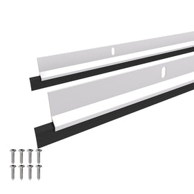 AMZNOVA 37in white door sweep seals the bottom to block drafts and dust