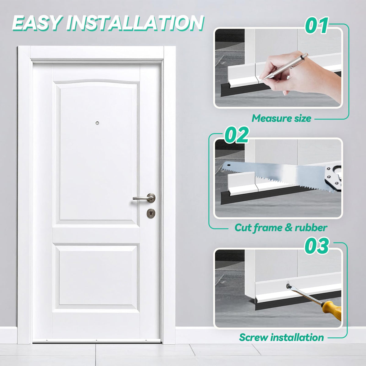 AMZNOVA durable vinyl seal provides quiet operation and long-lasting performance