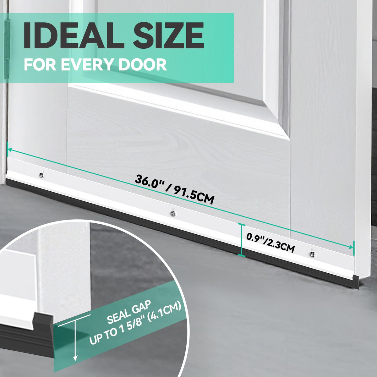 AMZNOVA dust and draft blocker helps reduce energy loss on exterior doors