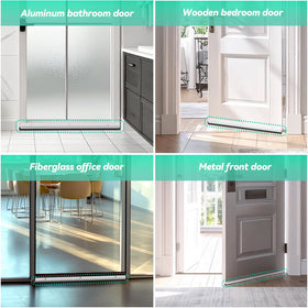 AMZNOVA easy-install door sweep with slotted holes for quick alignment