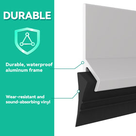 AMZNOVA weatherproof door seal blocks moisture and insects at entryways