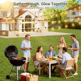 Amzrap versatile setup for pergolas, porches, and backyard decor.